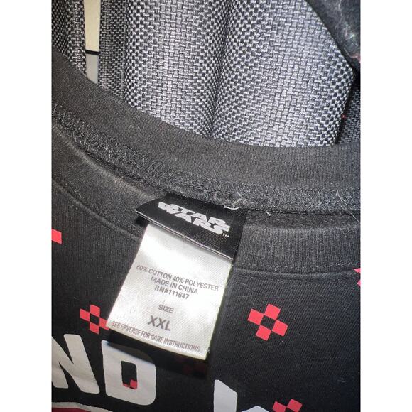 Ugly Christmas Sweater Xmas Sweatshirt Crewneck Size XXL Star Wars - Picture 2 of 3